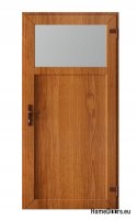 EXTERNAL TECHNICAL UTILITY DOOR PVC 100X205 cm GOLDEN OAK RIGHT