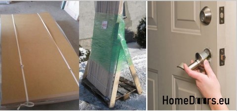 EXTERNAL TECHNICAL UTILITY DOOR PVC 100X205 cm GOLDEN OAK RIGHT