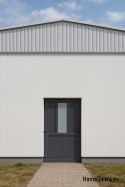 EXTERNAL TECHNICAL UTILITY DOOR PVC 110X205 cm LEFT ANTHRACITE