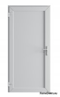 EXTERNAL TECHNICAL PVC UTILITY DOOR 110X205 cm WHITE LEFT