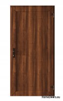 EXTERNAL TECHNICAL PVC UTILITY DOOR 110X205 cm WALNUT RIGHT