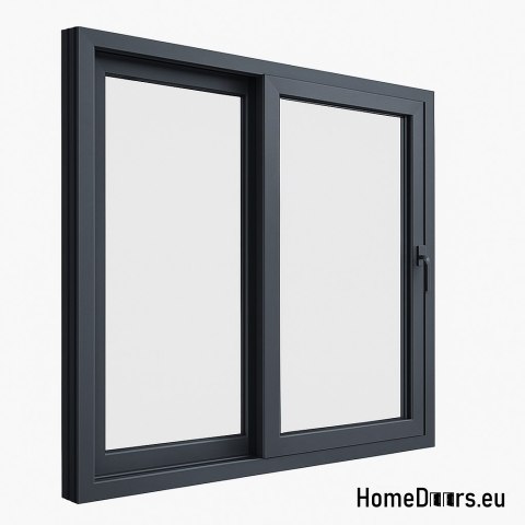 HSL Balcony Sliding Window Door 200x210cm Left Anthracite Warm