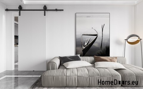 Sliding door 70 wall mounted ALFA LOFT A 04 White 74 + sliding system