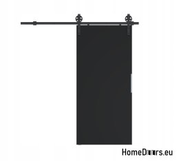 Sliding door 70 wall-mounted ALFA LOFT A 04 Black 74 + sliding system