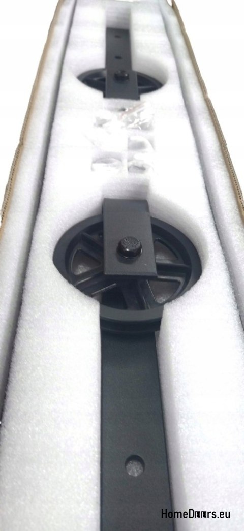 Sliding door 70 wall-mounted ALFA LOFT A 04 Black 74 + sliding system