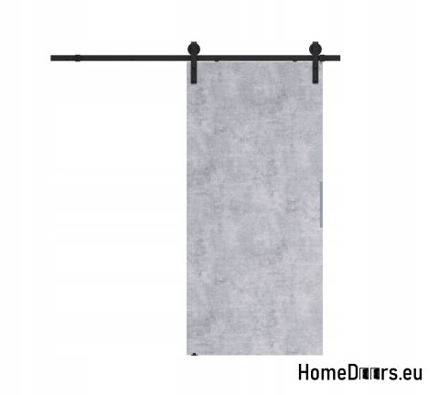 Sliding door 70 wall-mounted ALFA LOFT P 01 concrete 74 + sliding system