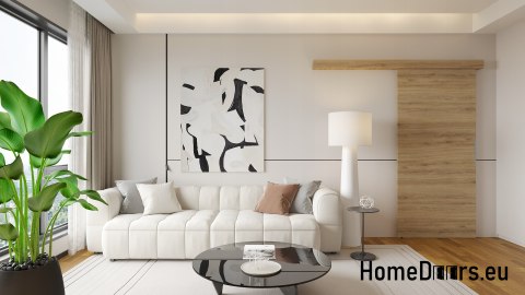 Sliding door 70 wall-mounted ALFA Norwegian beech 74 + sliding system