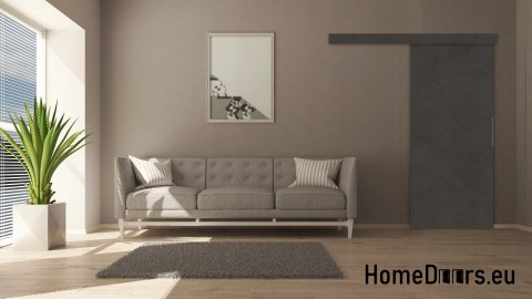 Sliding door 70 wall-mounted ALFA oak wotan 74+ sliding system