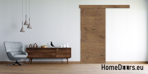 Sliding door 70 wall-mounted ALFA oak wotan 74+ sliding system