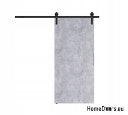 Sliding door 90 wall-mounted ALFA LOFT P 01 concrete 95 + sliding system