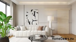 Sliding door 90 wall-mounted ALFA beech Norwegian 95+ sliding system