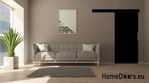 Sliding door 90 wall-mounted ALFA oak lancelot 95 + sliding system