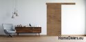 Sliding door 90 wall-mounted ALFA oak lancelot 95 + sliding system