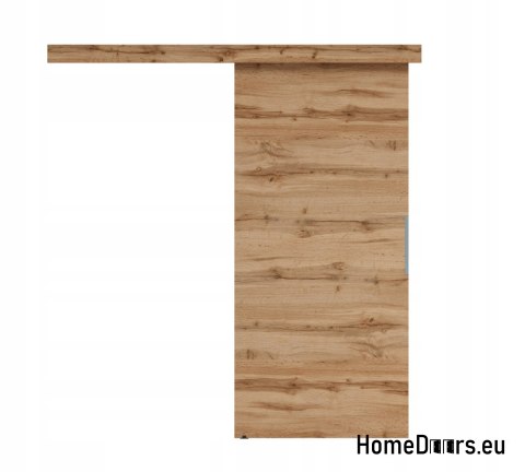 Sliding door 90 wall-mounted ALFA wotan oak 95 + sliding system-thick