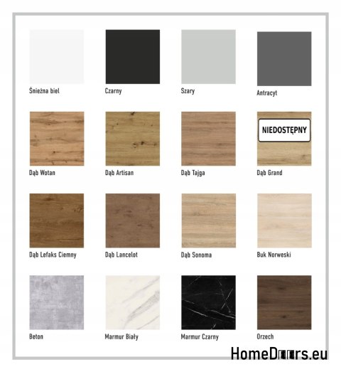 Sliding door 90 wall mounted ALFA marble black 95+ sliding system