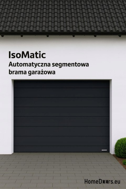 Garage door Hörmann automatic section with 2500x2125 Antracite RAL7016 drive
