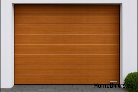Automatic garage door with 2500x2125 drive Golden oak piston M