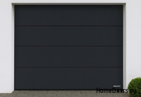 Automatic garage door with 2500x2125mm Antracite drive