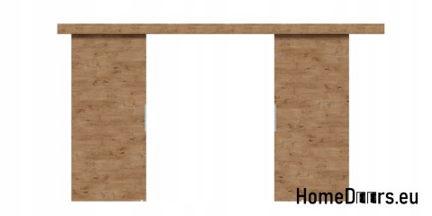 Drzwi przesuwne 110 naścienne ALFA LOFT 02 Dąb Lancelot 55+system przesuwny