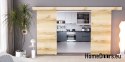 Drzwi przesuwne 130 naścienne ALFA LOFT 02 Dąb Grand 65 + system przesuwny