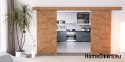 Drzwi przesuwne 130 naścienne ALFA LOFT 02 Dąb Lancelot 65+system przesuwny