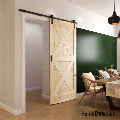 Sliding door wooden pine Wood Loft G 95x212 cm