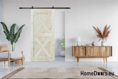 Sliding door wooden pine Wood Loft G 95x212 cm