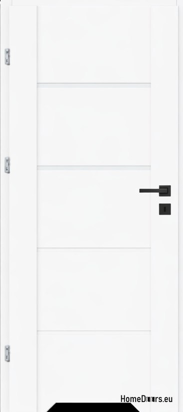 Interior bathroom door white Lento 80 Left, FROM HANDS