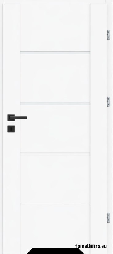 Interior bathroom door white Lento 80 Right, FROM HANDS