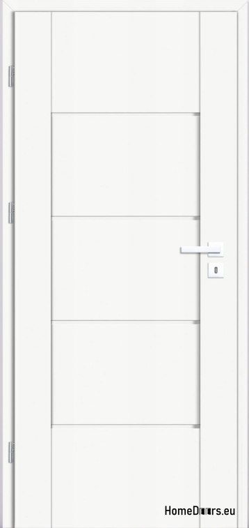 Interior door full of white Lento 90 Left, FROM HANDS