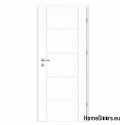 Interior door room glazed white Lento 80 Right, FROM HANDS