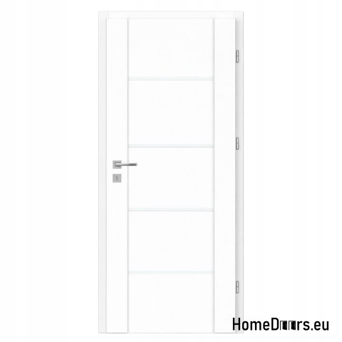 Interior door room glazed white Lento 90 Right, FROM HAND