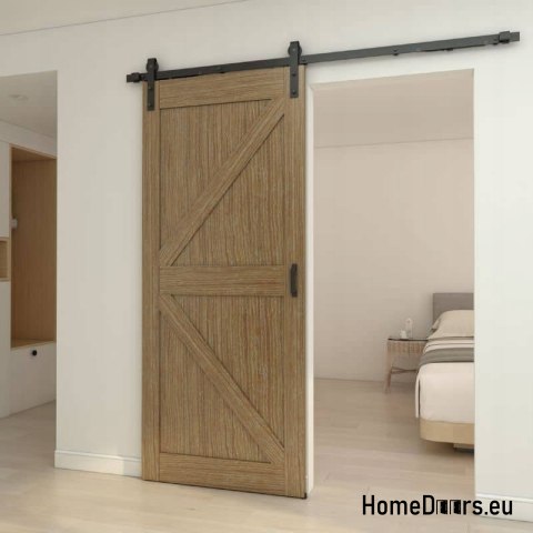 Internal sliding door Baku 3.5 cm thick 90 Loft oak oak + system