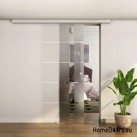 Glass sliding interior door with guide 80 set 5S-85