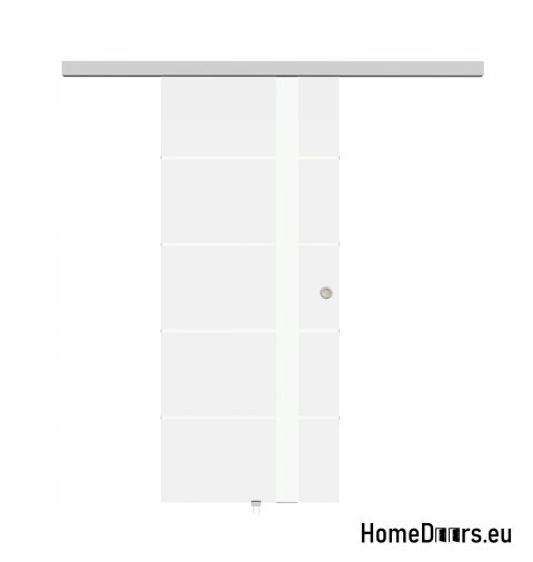 Glass sliding interior door with guide 80 set 5S-85