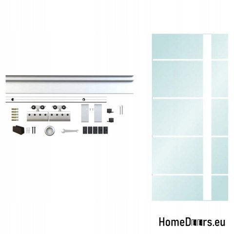 Internal sliding glass door with guide 90 set 5S-95