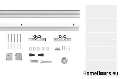 Internal sliding glass door with guide 90 set PASKI-95