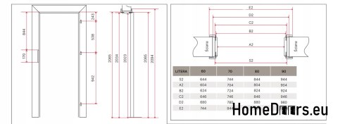 WHITE 80-100mm 60 / 70 / 80/90