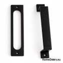 handle set for sliding doors Loft AG , door steel black rectangle