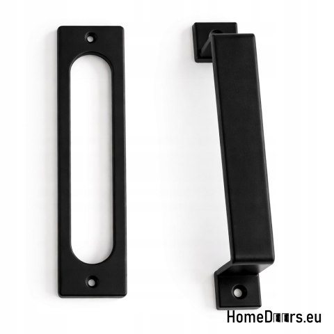 handle set for sliding doors Loft AG , door steel black rectangle