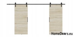 Drzwi przesuwne 110 naścienne ALFA LOFT 01 Dąb Sonoma 55 +system przesuwny