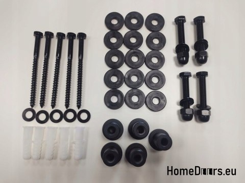 Drzwi przesuwne 130 naścienne ALFA LOFT 04 Orzech 65 + system przesuwny