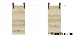 Drzwi przesuwne 140 naścienne ALFA LOFT 04 Dąb Grand 70 + system przesuwny