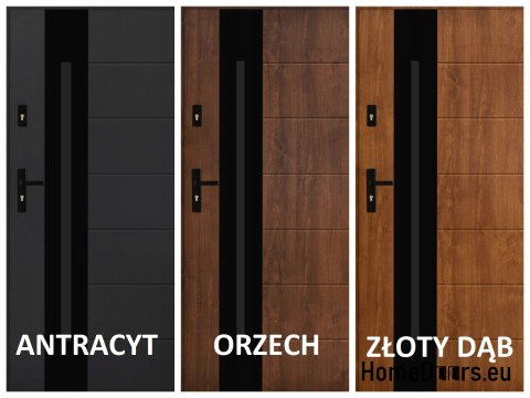Drzwi Zewnętrzne PANTOR ALPINE-PASIVE 03 Prawe 90 Dąb Turner Grube72mm