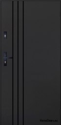 Drzwi Zewnętrzne PANTOR HURON Prawe 100 Antracyt Grube 72mm Ciepłe