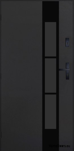 Drzwi Zewnętrzne PANTOR MARS 11 Lewe 80 Antracyt Grube 72mm Ciepłe
