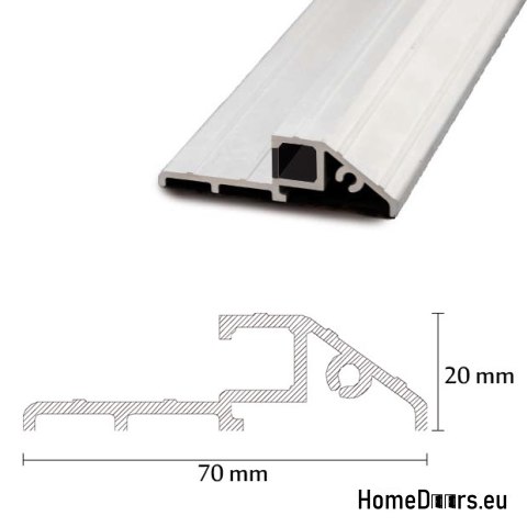 Drzwi Zewnętrzne PANTOR PRAGA Prawe 80 Orzech Grube 72mm Ciepłe