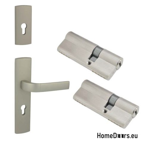 Drzwi Zewnętrzne PANTOR PRAGA RC2 Lewe 80 Złoty Dąb Grube 72mm Ciepłe