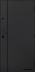 Drzwi Zewnętrzne PANTOR WILANÓW Prawe 80 Antracyt Grube 72mm Ciepłe