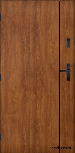 Drzwi Zewnętrzne PANTOR WILANÓW RC2 Lewe 80 Złoty Dąb Grube 72mm Ciepłe